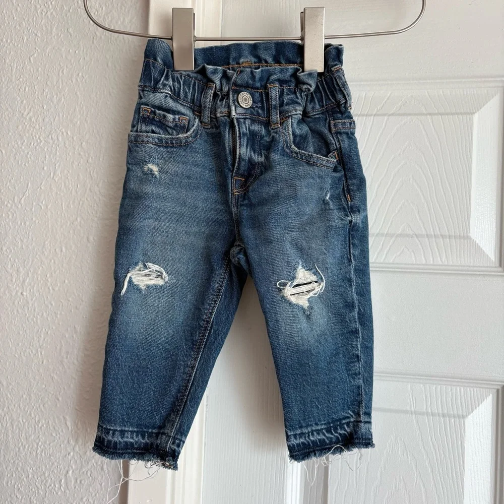 Baby Gap Just Like Mom Distressed Blue Denim Kids Jeans
